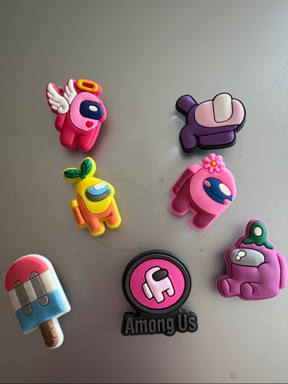 🆕Among Us Character Jibbitz Shoe Charms - 7 charms